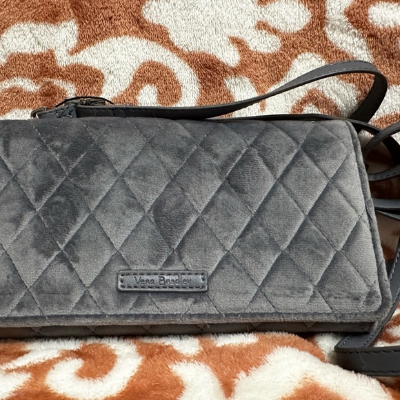 Vera Bradley Floral Gray Wallet - Picture 1 of 5